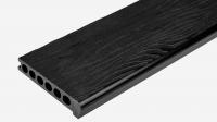 Ступень полуполнотелая Groentec 4000x175x25 мм с капиносом, Антрацит