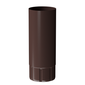 Труба водосточная 1 м Docke Stal Premium, шоколад