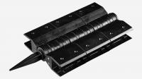 Угловой элемент для грядочной доски Groentec 225 мм Черный
